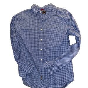 Abercrombie & Fitch Blue and White Button Down Men's Size Medium